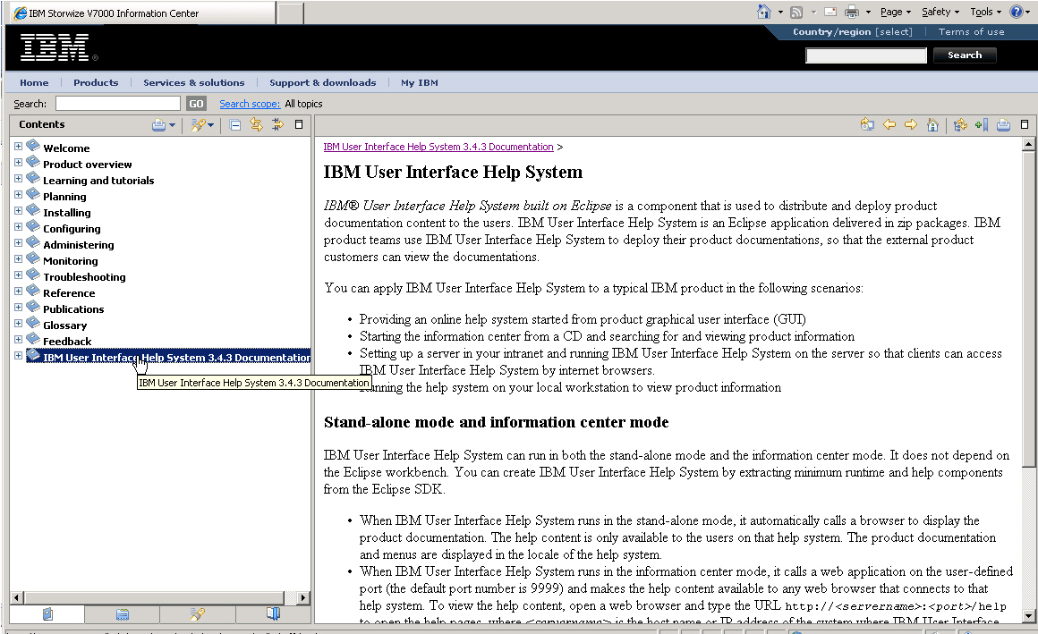 IBM User Interface Help System Documentation